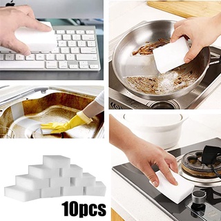 10pcs fregadero exfoliante esponja plana herramientas de cocina limpieza multifuncional utensilios