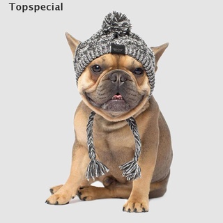 [Topspecial] sombrero de perro de invierno 2021 francés bulldog al aire libre perro cálido y a prueba de viento sombrero de mascota. (6)