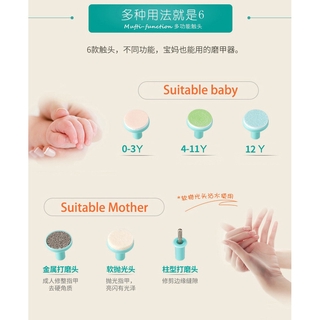 Cortaúñas eléctrico para bebé/recortadora de uñas para bebé (4)