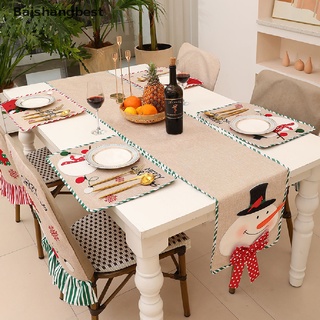 [bsb] navidad anciano muñeco de nieve camino de mesa mantel individual 2022 decoración de mesa de navidad [baishangbest]