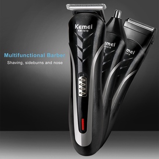 qininkn 1 juego de maquinilla de afeitar eléctrica profesional potente motor multifuncional cejas sideburns afeitadora para hombres