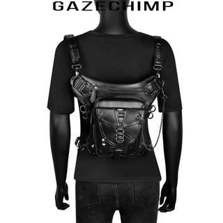 [GAZECHIMP] Gótico Steampunk bolsa de cintura hombres mujeres Retro muslo pierna gota bolsa bolsa