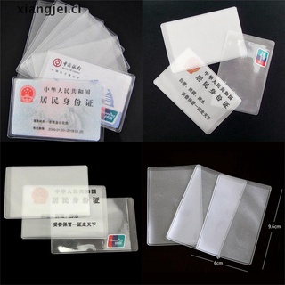 xiangjei: 10 unidades de pvc para tarjetas de crédito, protección de la tarjeta de identificación, cubierta transparente esmerilada cl