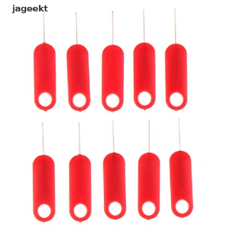 jageekt - bandeja roja para tarjetas sim (10 unidades, herramienta de llave de acero inoxidable, aguja cl)