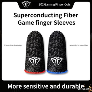1Pair Gaming Finger Sleeve Breathable Fingertips For PUBG Mobile Games Touch Screen Finger Cots Cover Sensitive Mobile Touch Awesome (1)
