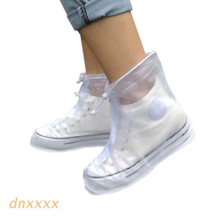 dnxxxx fundas de zapatos impermeables protector unisex antideslizante cremallera zapatero reutilizable cubierta de lluvia casos para mujeres hombres