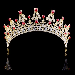 fofs hot pearl nupcial corona hecha a mano tiara novia diadema cristal boda reina corona caliente