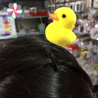 pequeño pato amarillo horquilla fortuna pato primavera pelo adornos tridimensional pequeño pato tocado crb