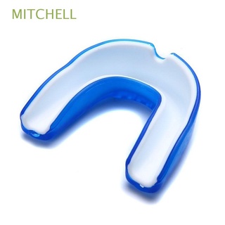MITCHELL Thai Gum Shield azul Protector de dientes Protector bucal de silicona seguridad baloncesto saludable tailandés boxeo deportes Protector de dientes