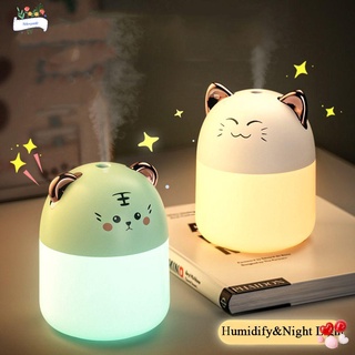 Lámparas de noche con humidificador de colores de 250ml de capacidad de mascota (1)