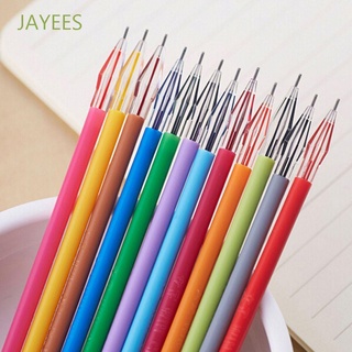 Jayees Core 0.38mm Material De oficina papelería De Gel pluma De Gel Recarga pluma neutra 12 pzas pluma De Gel/Multicolor