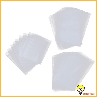 [Good] 10 bolsillos duraderos de PVC para carpeta de hojas sueltas, organizador de relleno para documentos, tarjetas, Semi