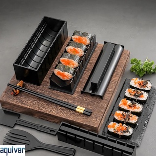 10 piezas conjunto de 3 piezas conjunto de sushi maker algas arroz rollos de sushi moldes de bola de arroz aquivercl