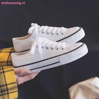 primavera y verano zapatos de lona mujer 2021 nuevos zapatos blancos estudiantes versión coreana de la salvaje fondo plano zapatos ins marea zapatos par zapatos