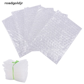 rgj 15*20cm 50x transparente a prueba de golpes reciclable pequeñas bolsas de embalaje de burbujas envoltura bolsas de oro