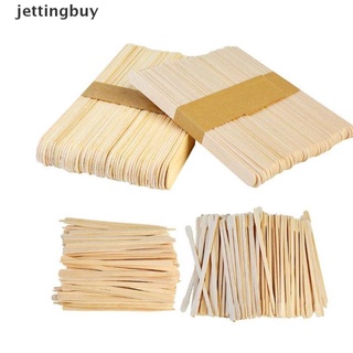 [Jettingbuy] 100pcs desechables de madera de cera palo de cera de frijol limpiar cera herramienta de depilación caliente (2)