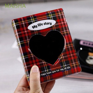 MAISHA Kawaii Photo Album Card Stock Photocard Holder Kpop Card Holder Love Heart Hollow Stationery Kpop Card Binder 3inch Mini Album Collect Book