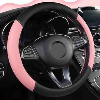 Cubierta del Volante del coche 5 colores para mujer niña transpirable trenza en el Volante Funda Volante Universal Auto coche estilo