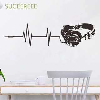 SUGEEREEE For Boys And Girls Bedroom Decor Decals Gifts For Home Decoration Wall Sticker Fashion Headphone Pattern Game Music Lovers Wall beautification Wallpaper