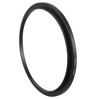 72mm-77mm lente de cámara paso hacia arriba filtro negro metal adaptador anillo (2)