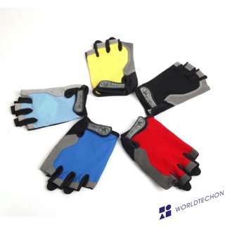 [nuevo]guantes Delgados de medio dedo protección solar antideslizantes guantes de malla transpirable