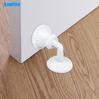 Qawhite 1pc Silicone Suction Type Silent Door Stopper Non Punching Sticker Door Holders