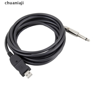 [chuaniaji] Cable De conexión Para Guitarra 3m Para Laptop/Pc/interfaz De grabación Usb (Chuaniaji)