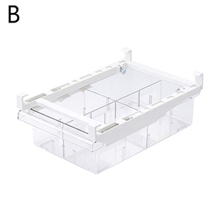 Fir nevera caja de almacenamiento estante cajón organizador congelador estante preservación de alimentos refrigerador partición contenedor (8)