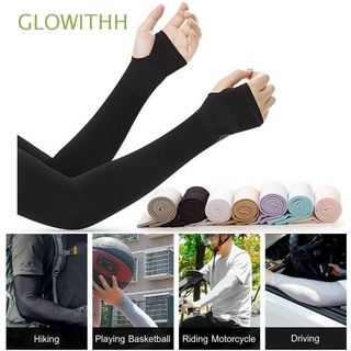 GLOWITHH New Arm Cover Sportswear Outdoor Sport Arm Sleeves Warmer Running Summer Cooling Exposed thumb Basketball Sun Protection/Multicolor