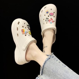 [chilala] Sandalias Zapatillas Mujer Exterior Desgaste ins Moda Suela Gruesa Aumento Antideslizante Todo-Partido