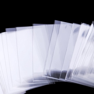 100 fundas de plástico transparentes para tarjetas, protector de tarjeta, transparente, 60 x 90 mm