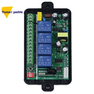 Ac 85-256V 4CH RF+interruptor de Control Manual integrado inteligente inalámbrico interruptor de Control remoto para lámparas, motores, elevadores (1)