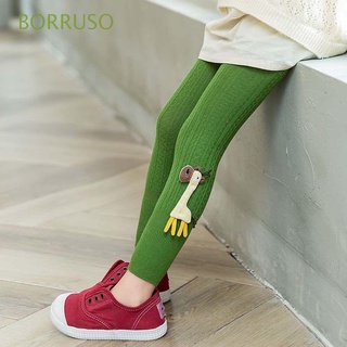 BORRUSO Soft knitted Pantyhose Spring Cotton Tights Children's Legging Autumn Long Socks Baby Knit Kids Deer Girls Leggings/Multicolor