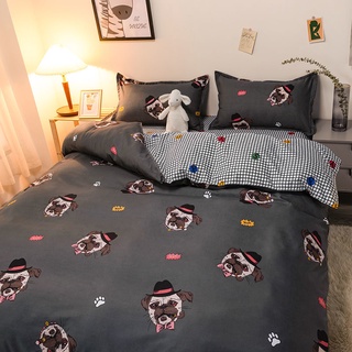 ❤Promoción❤De dibujos animados Pikachu cama doble de cuatro piezas de ropa de cama estudiante dormitorio individual de tres piezas amarillo sábana de edredón (6)