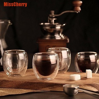 [MissCherry] Vaso de cerveza de doble pared resistente al calor, taza de café Espresso, taza de té (1)