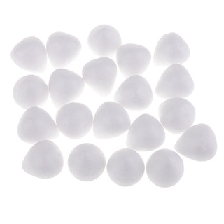 20 bolas de espuma blanca, formas lisas de poliestireno espuma de poliestireno para