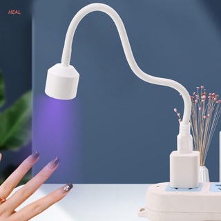 HEAL 6W Mini Luz De Uñas UV LED USB Secador DIY Manicura Fototerapia Lámpara Herramienta