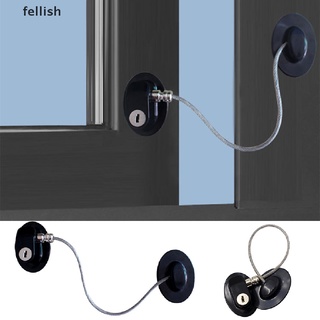 [Fellish] Baby Safety Window Door Lock Kids From Falling Protection Lock Refrigerator Lock 436CL