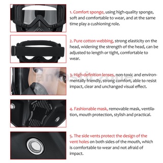 Gafas De Cara Suave Máscara Paintball Airsoft Juegos Completa A Prueba De Polvo Anti-saliva (3)