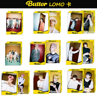 bts album butter & map of the soul one & the best photocard lomo card 30pcs/caja
