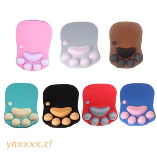 ynxxxx 3D Cute Mouse Pad Anime Soft Silicone Cat Paw Mouse Pad Wrist Rest Support Memory Foam Gaming Mousepad Mat