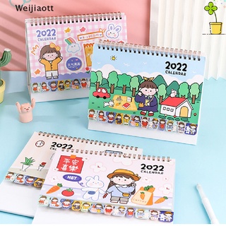 [Wei] 2022 Kawaii escritorio calendario Plan cuaderno lindo grande calendario libro