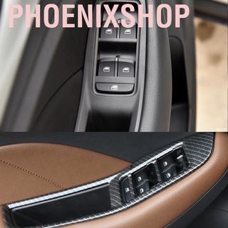 Phoenixshop 4x Cubierta De Panel De Interruptor De Ventana Interior De Fibra De Carbono Para MG ZS SUV 2017-2018 (7)