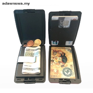 Adawa carteras hombres aluminio Pop Up RFID tarjeta cartera titular de la tarjeta cartera de liberación rápida.