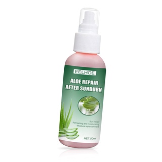 engfeimi 50ml aloe gel spray natural portátil esencia herbal sunburn aloe reparación spray para exteriores (8)
