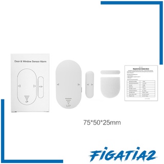 [FIGATIA2] 4 piezas de alarma antirrobo de seguridad para puerta y ventana Detector de alarma de seguridad (8)