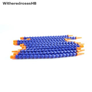 (witheredroseshb) 10 piezas boquilla redonda 1/4pt flexible aceite refrigerante manguera de tubería azul naranja en venta