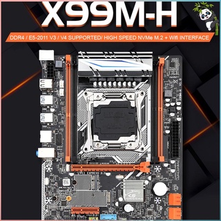 Placa base de computadora X99M-H LGA2011 M-ATX 4*DDR4 ranuras M.2 WIFI ranura compatible con memoria DDR4 y procesador de CPU Xeon E5 V3/V4