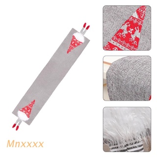MNXXX Christmas Gnome Table Runner Tablecloth Merry Xmas Party Dinner Non-slip Placemat Wedding Holiday Festival Decorations
