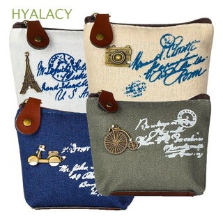 hyalacy 4pcs hot mini cartera retro mini monedero monedero lindo lona bolsa de embrague clásica bolsa de llaves (1)